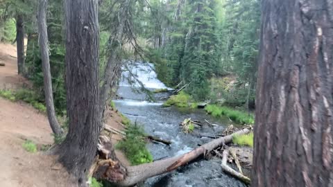 Central Oregon - Anticipating Radiant Waterfall