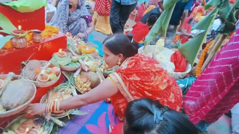 Chhat Puja 2024 in Guwahat at Basistha Mandir Chhat Ghat