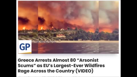 Climate change = Arson