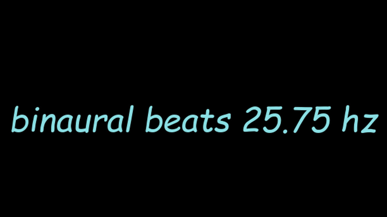 binaural beats 25.75 hz