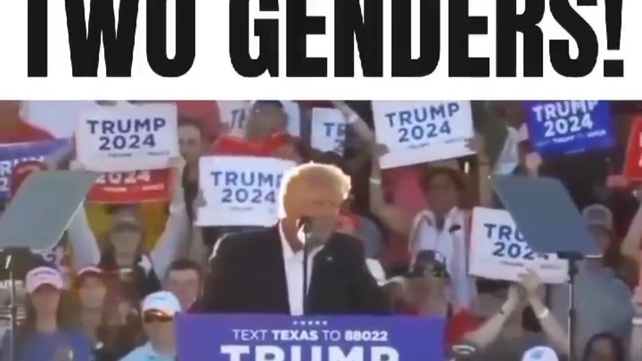 Donald Trump claims there are only 2 Genders during speech