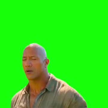 “Don’t Cry, Don’t Cry” - Dwayne “The Rock” Johnson | Green Screen