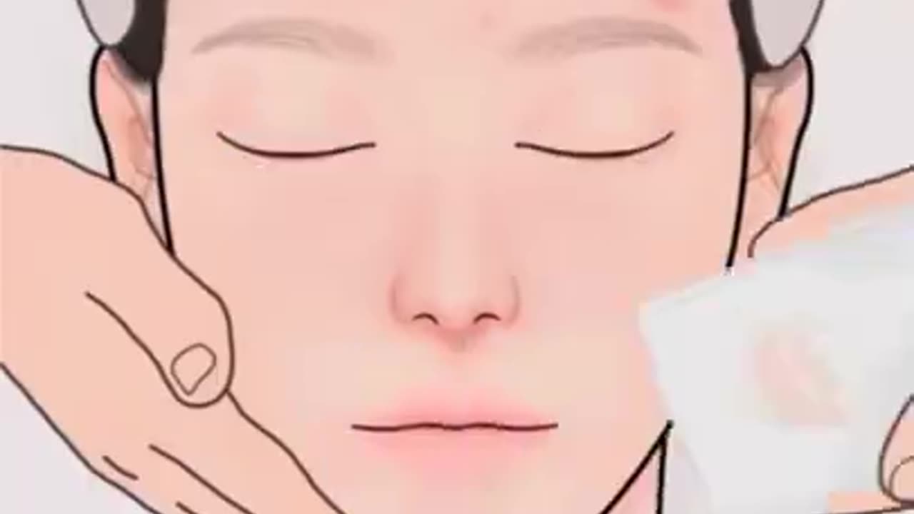 Korean head massage animated video