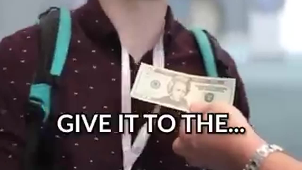 MILLIONAIRE GIVES AWAY MONEY IN PUBLIC