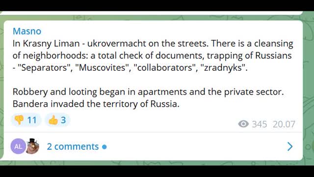 If I lived in Donbass I'd leave right away. RF can't guarantee anything any longer.