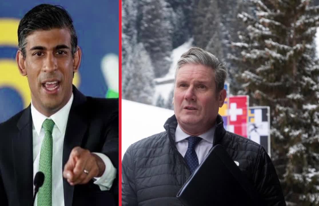 Davos 2023-'Open for business' Labour slams PM Sunak no-show