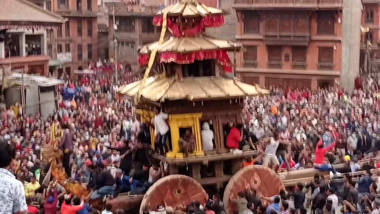 Last Day of Bisket Jatra, Bhaktapur, Nepal