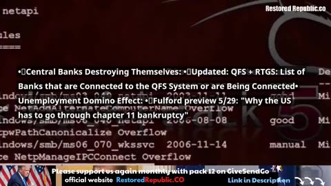 Restored Republic via a GCR: Update as of May 30, 2023