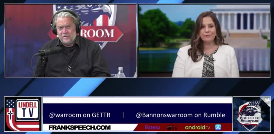 Elise Joins Steve Bannon's War Room. 06.09.22