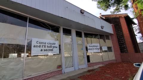 There Mysterious Signs Appeared in a Store Window in Lafayette