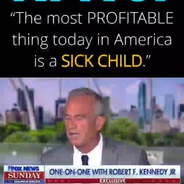 The most profitable thing in America is sick child