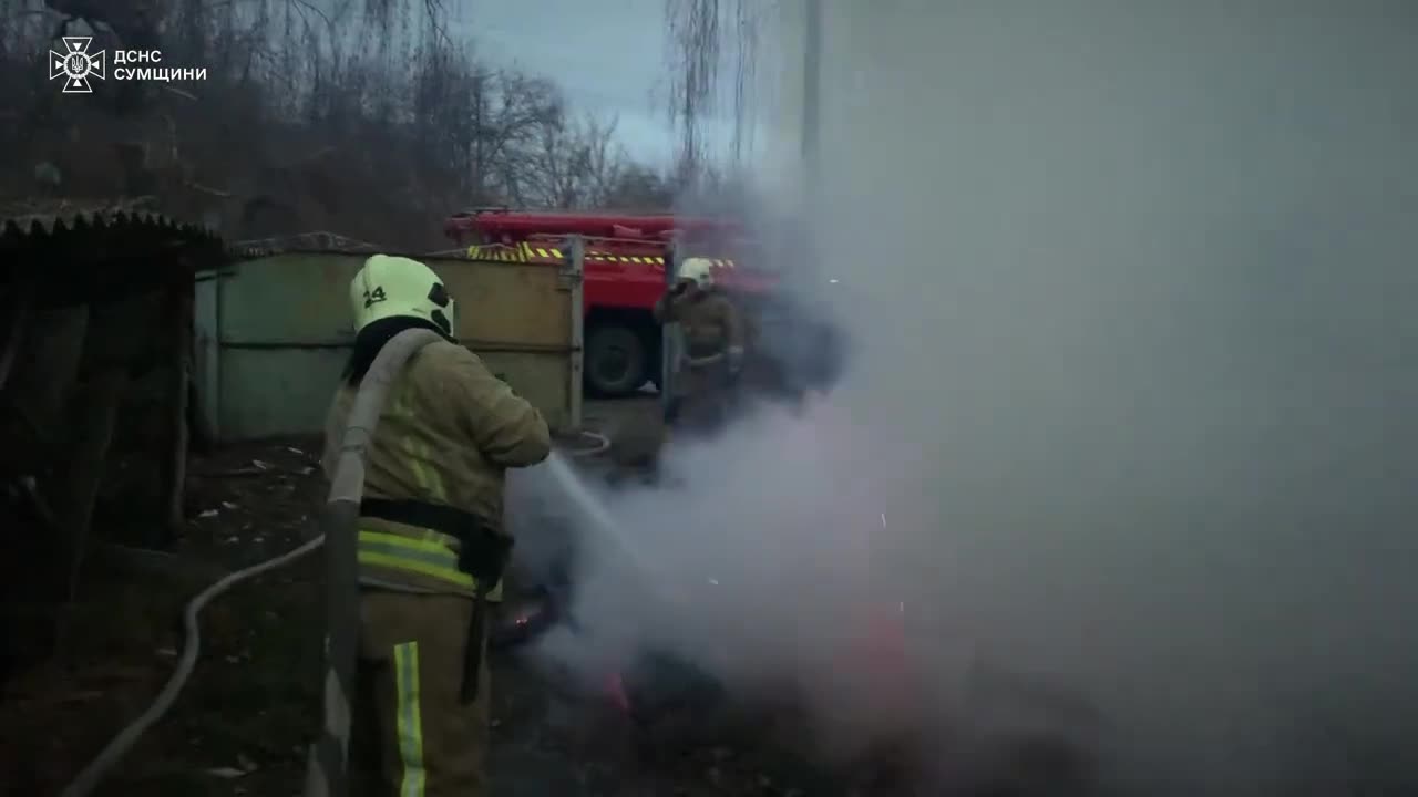 Sumy region: while extinguishing a fire, rescuers discovered the body of a man