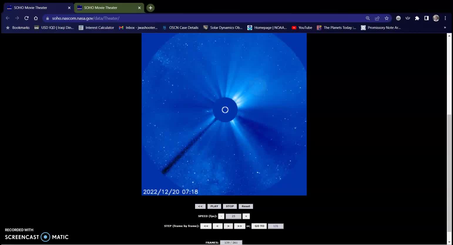 Ufo caught on Lasco C-2 and C-3 changing direction 12-21-22