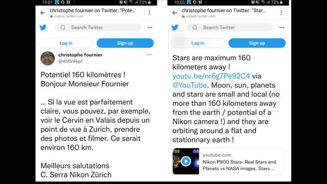 The stars may be 160 km above the plane.