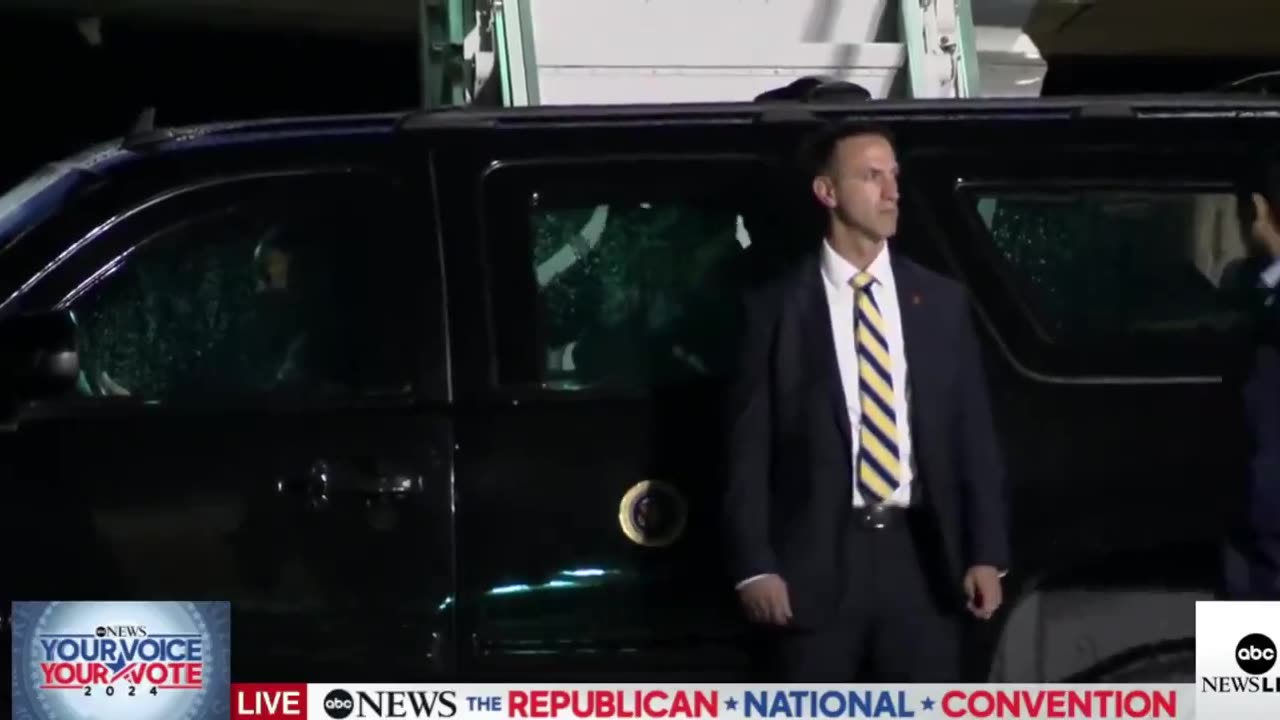 Biden appears to be struggling to get into his car