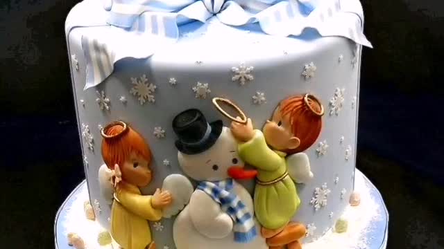 Latest Christmas Cake Collection __ Modern Snowman Cake Decor that will light up your Christmas