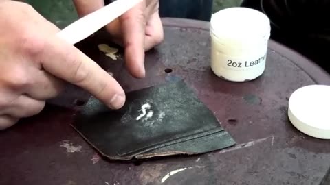 LEATHER REPAIR FILLER | Leather TEAR Repair | HOW TO fix a tear in leather