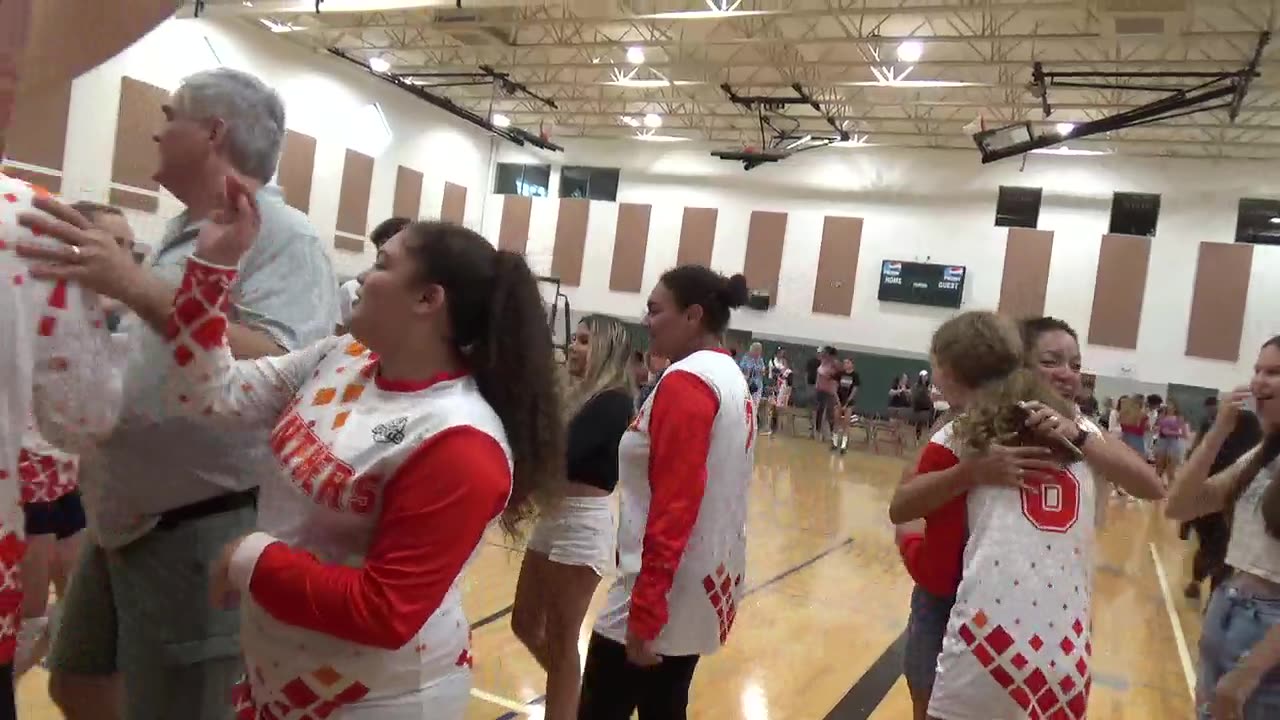 Coconut Creek Volleyball Panthers Celebration