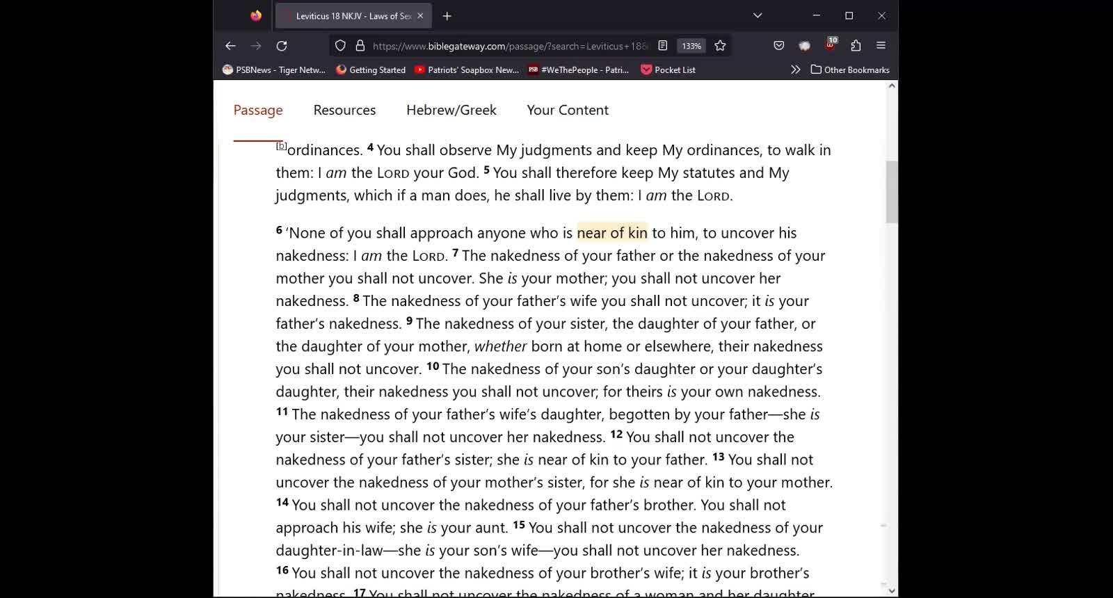 Journey Through The Bible -- Episode 79 -- Laws Of Sexual Morality