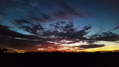 Beautiful timelapse of sunset