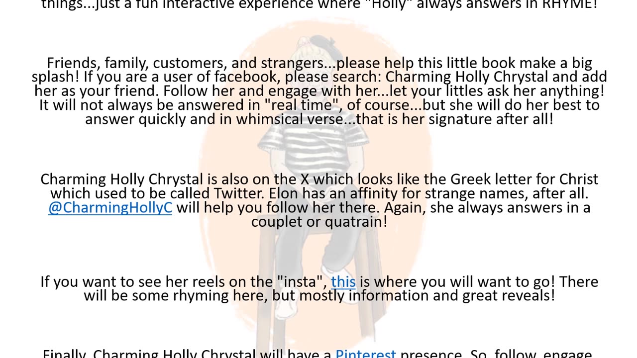 FREE BOOK: Introducing Charming Holly Chrystal E-book