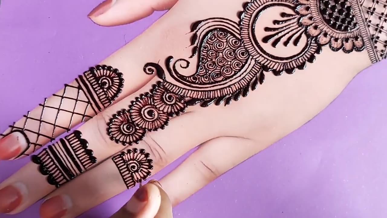 New easy backhand mehndi design | simplemehndi design | mehndi design | mehandi