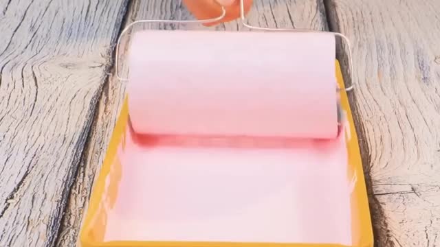 Wall paint Roll made from leftover used Sponge | Great idea