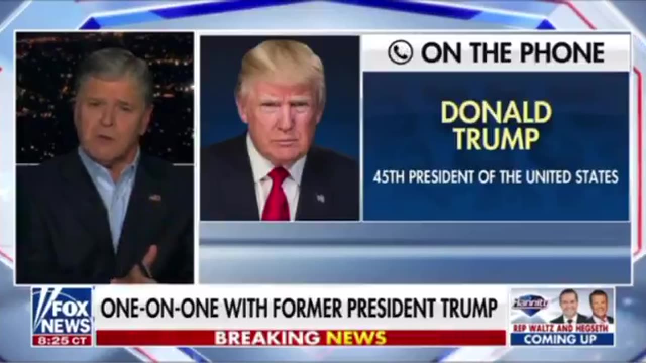 President Trump interview on Hannity tonight