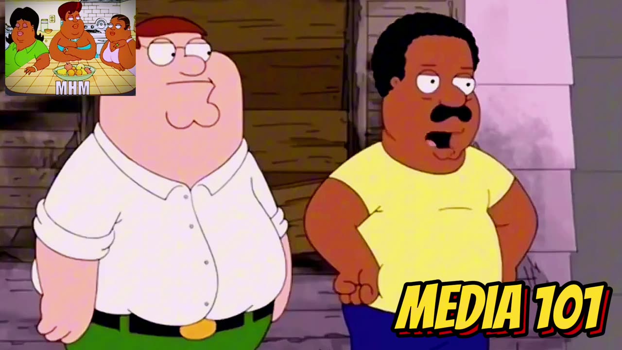 Here is a PhD crash course on how race-baiting Woke media works. Family Guy Edition!