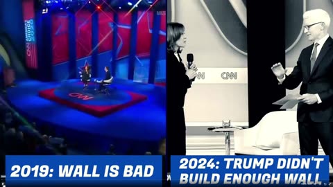 Kamala Vs Kamala on Building a Wall