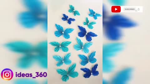 DIY butterfly wall decor ideas with paper | Room decoration with butterfly | Ideas360