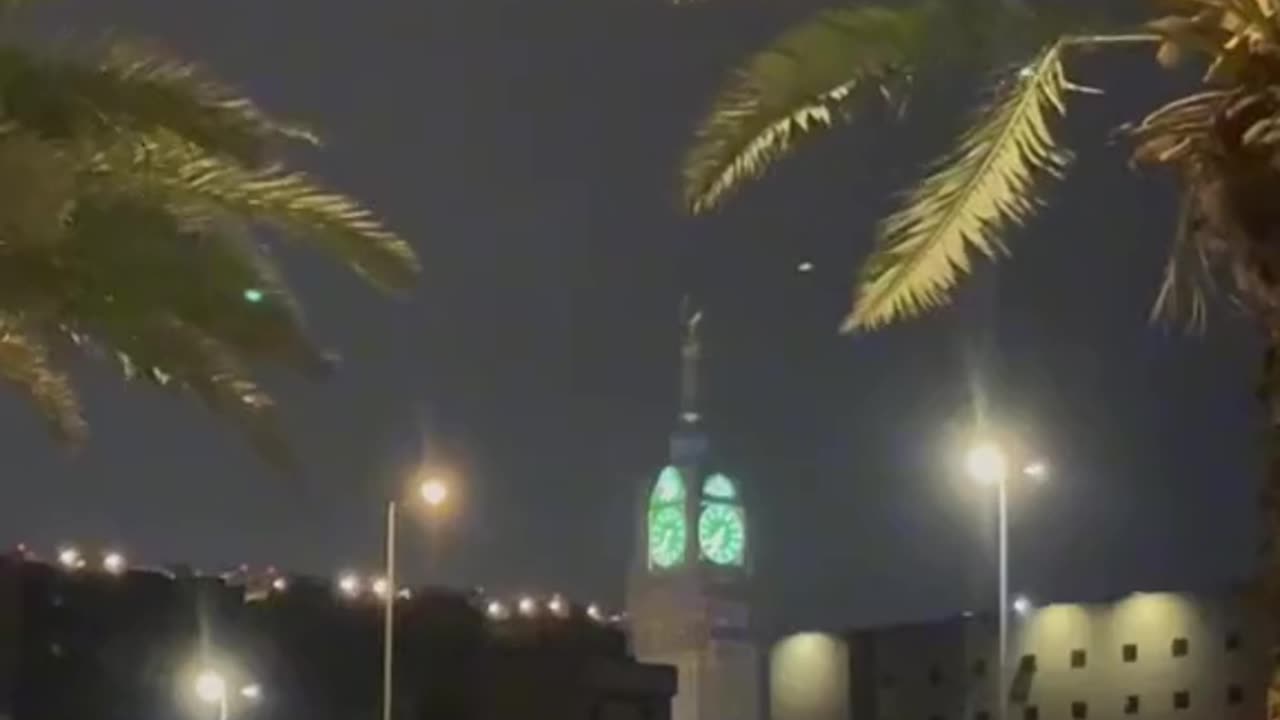 Lightening at Abraj Al Bait (Clock Tower) Mecca_Makkah_KABA_Saudi Arabia