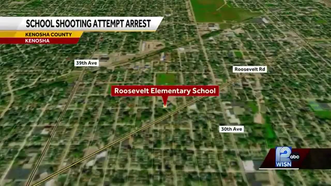 MASS SHOOTING THWARTED: 13-year-old gunman tried to enter Roosevelt Elementary School in Kenosha, Wi