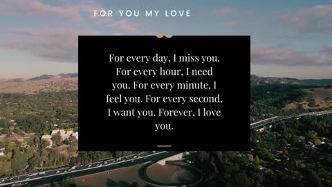 my love