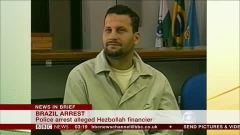 Hezbollah financier arrested (Brazil) - BBC News - 22nd September 2018