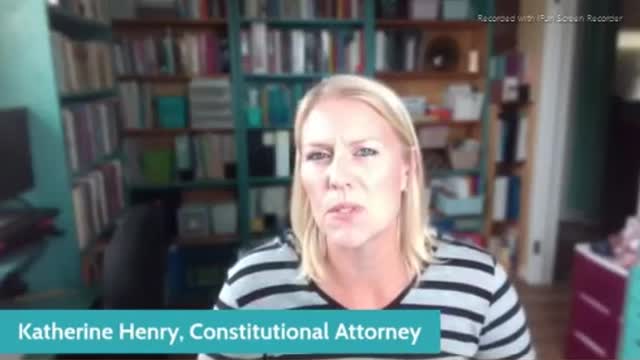 KATHERINE HENRY - CLIP OF "TAKING THE OATH" TO SUPPORT & UPHOLD THE CONSTITUTION