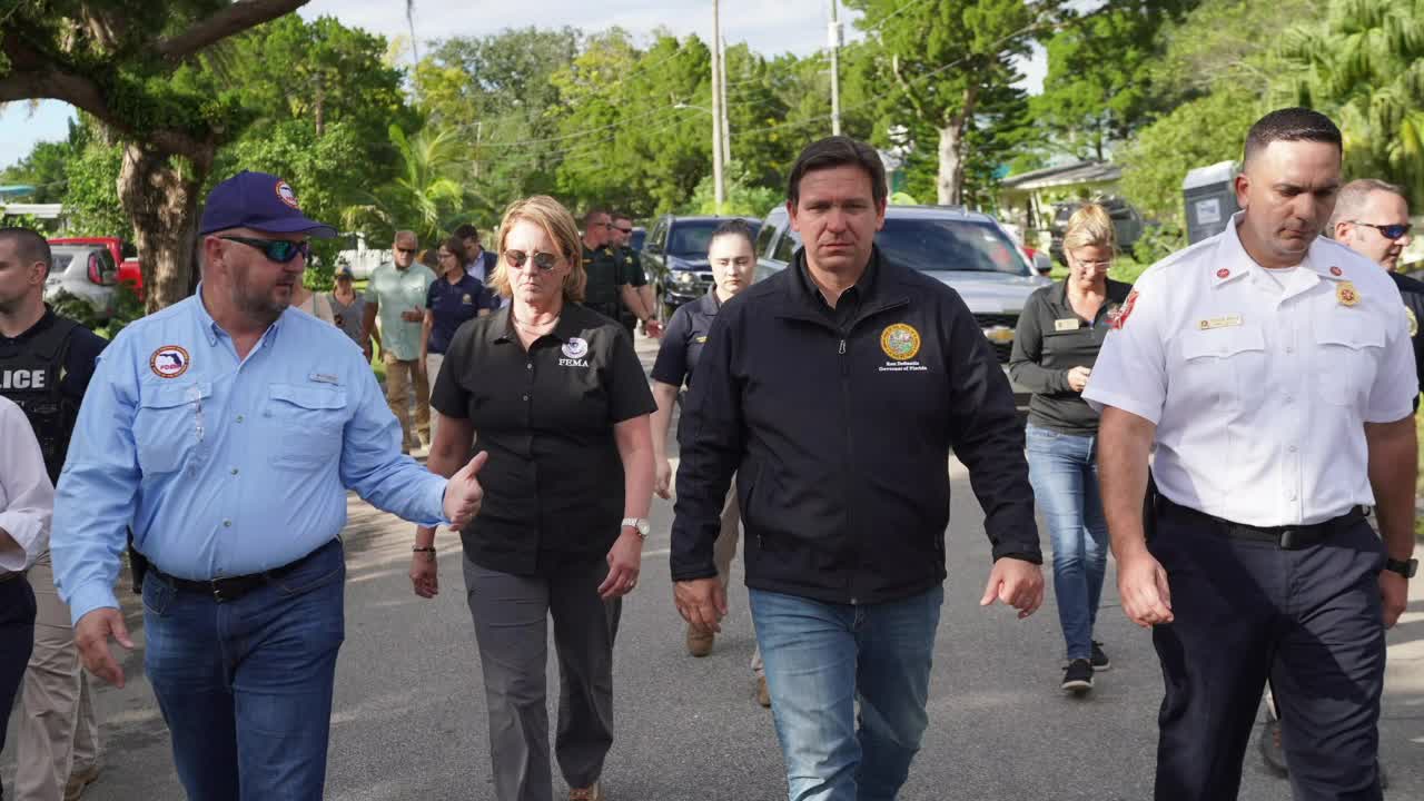 Governor DeSantis Delivers an Update on Hurricane Ian in Fort Myers Beach