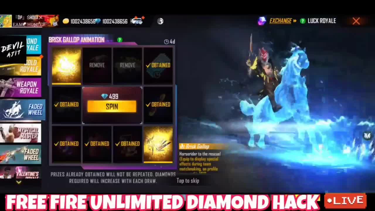 free fire unlimited diamond hack