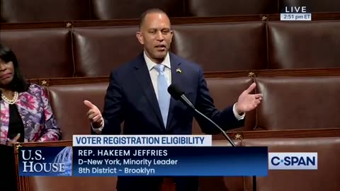 Rep. Jeffries (D-NY): Requiring that only American citizens vote "is designed to jam people up"