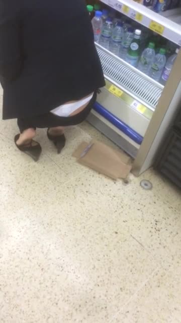 MILF White Thong at the Grocery Store