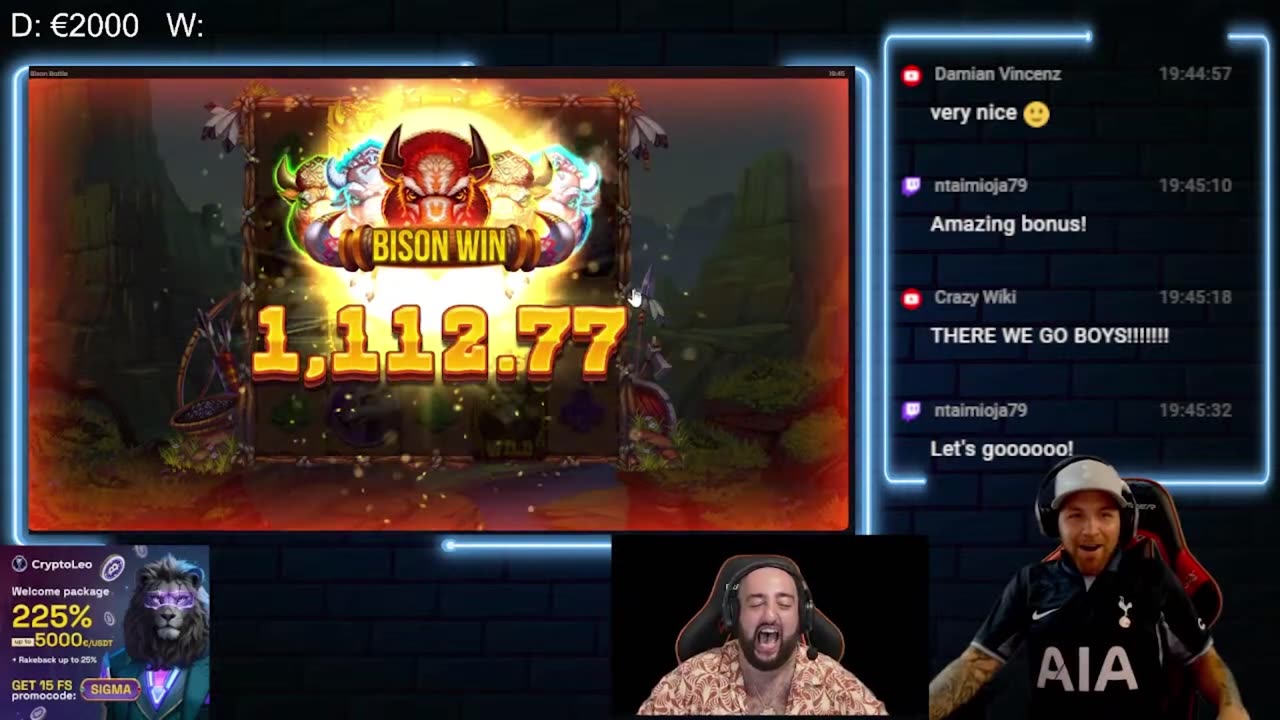 HUGE WIN on Bison Battle Slot!