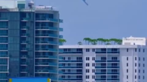 B-2 Stealth Bomber Fly-by Over Miami Beach