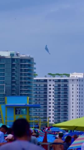 B-2 Stealth Bomber Fly-by Over Miami Beach