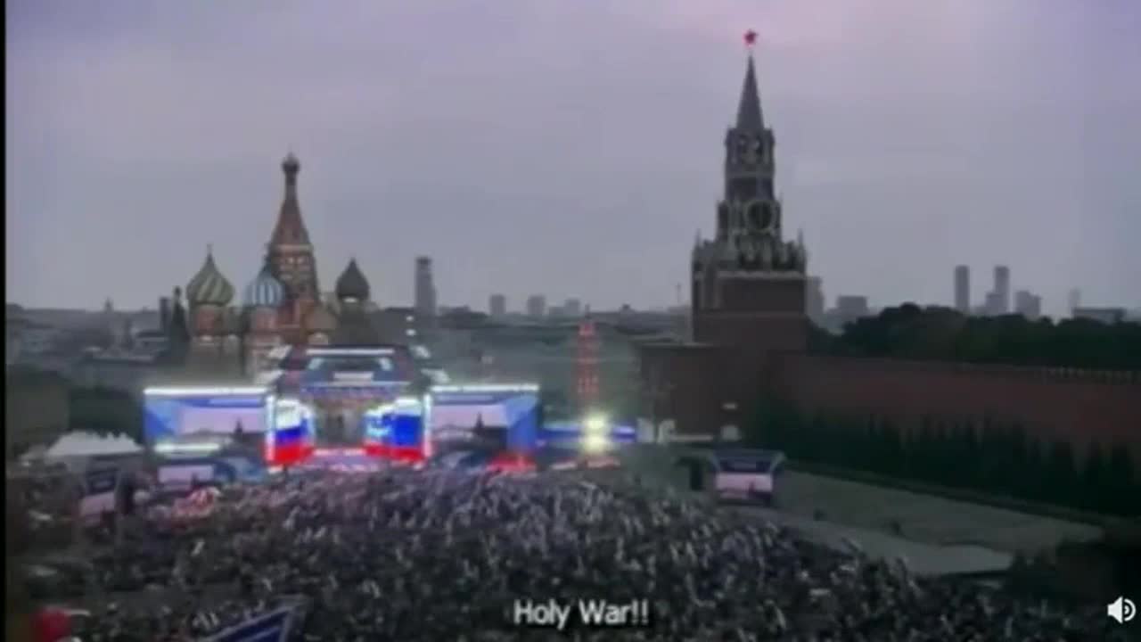 La onda de radio en el concierto de Putin fue superpuesta pieza por pieza Match con el original. T