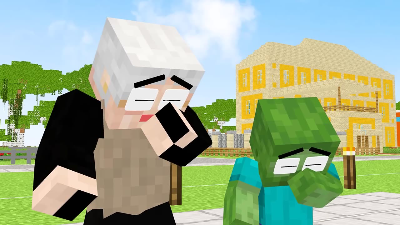 Monster School Baby Zombie Helps Bad Ravager But Kind - Sad Story - Minecraft Animation