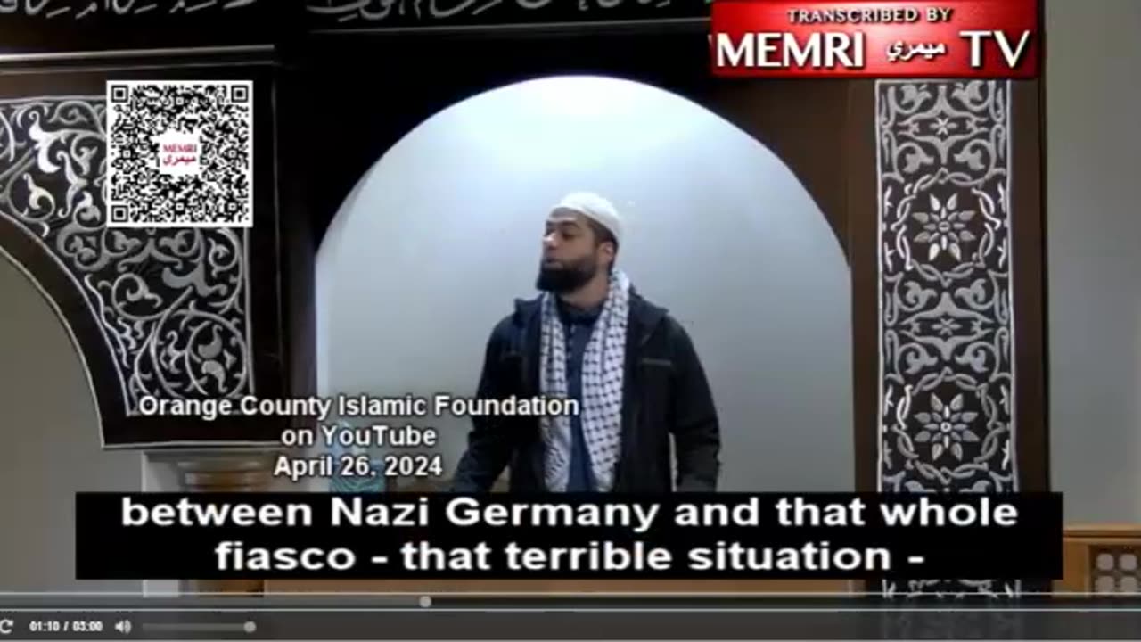 California Imam: Allah will reward you for the fear, anger, pain you inflict on enemies of humanity