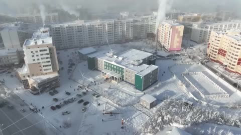 Going to school in the coldest town on earth (-64,c -84,f ) Yakutsk siberia