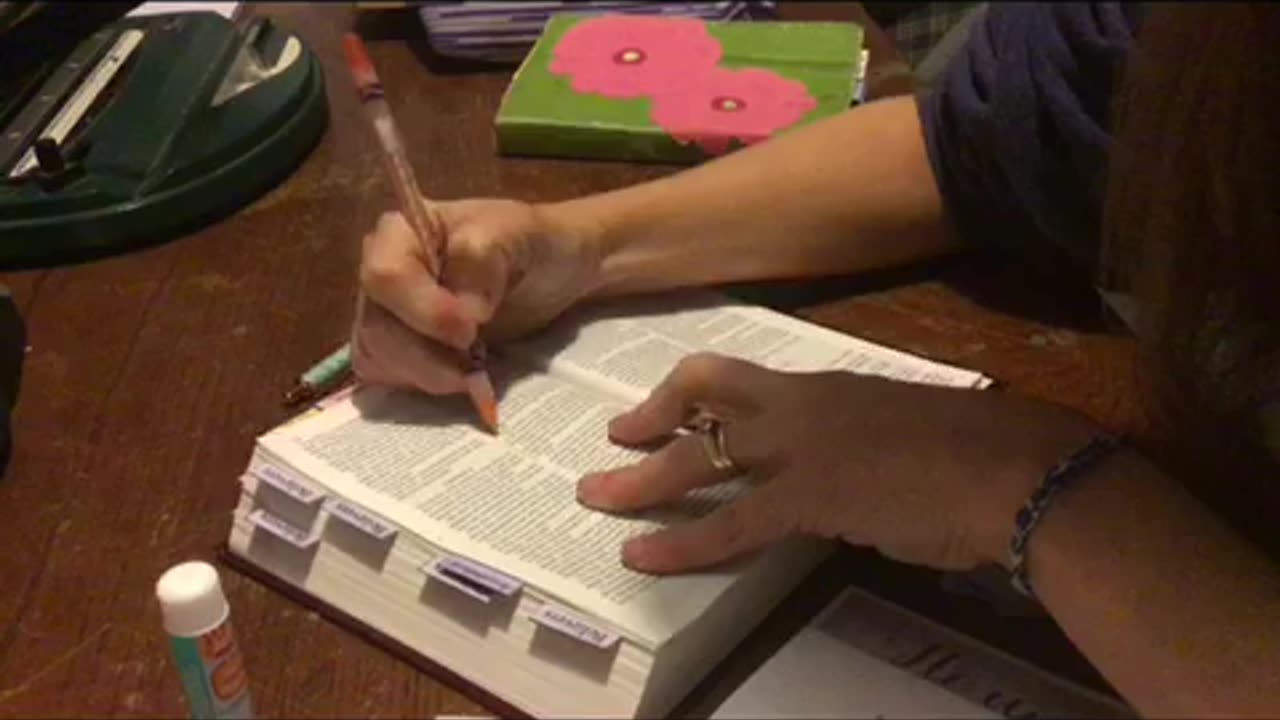 Making a prayer Bible