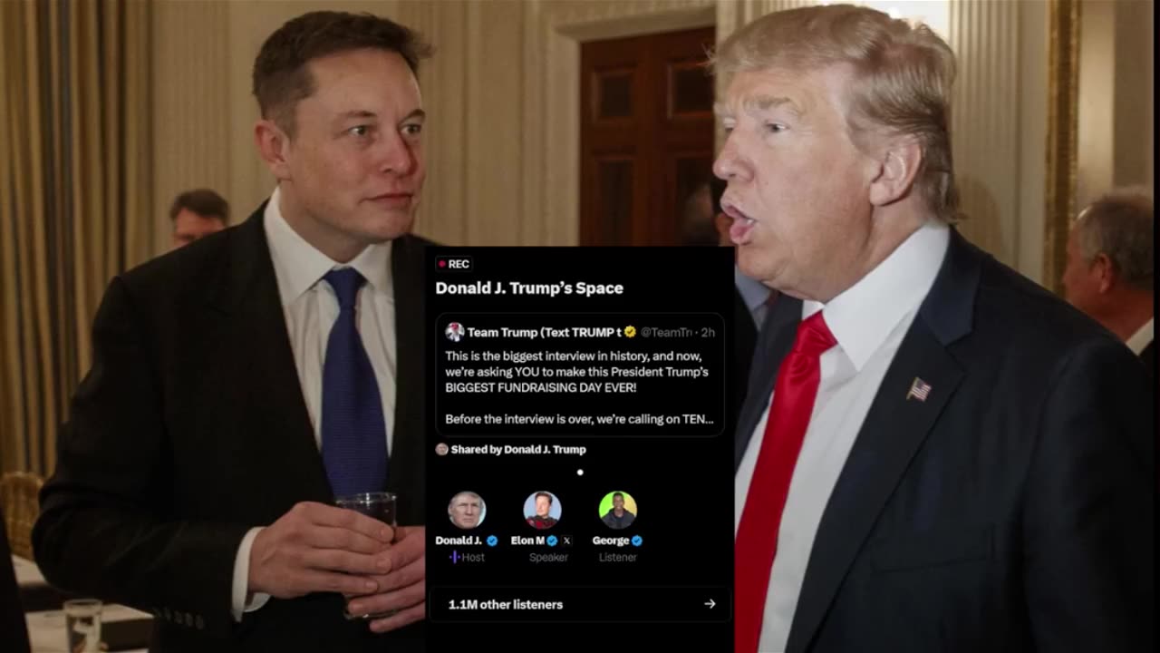 Elon Musk Endorses Trump on X | Record-Breaking Interview Shocks Viewers