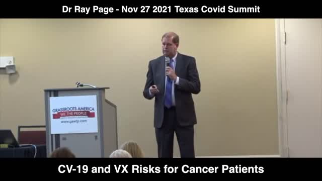 Ray Page - Cancer risks following COVID-19 and Vaccine